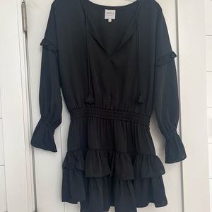 Misa Los Angeles Tiered Ruffle Dress XS